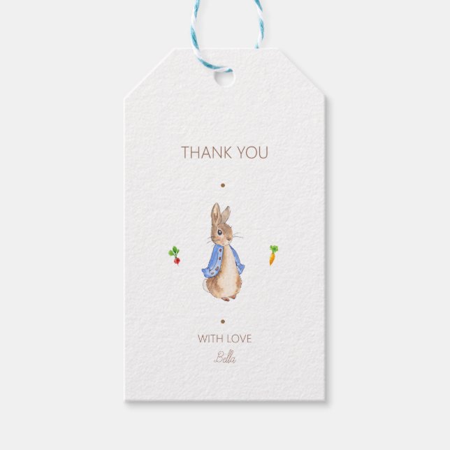 Einfach Peter der Rabbit Geschenkanhänger (Vorderseite)