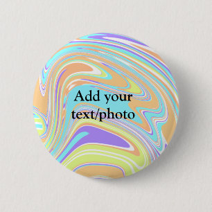 Einfach pink blau orange gelb abstrakt Namen hinzu Button