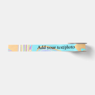 Einfach pink blau orange gelb abstrakt Namen hinzu Satinband
