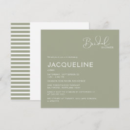 Einfach Platz Brautparty Einladung