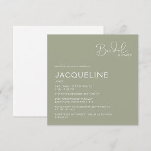 Einfach Platz Brautparty II Einladung