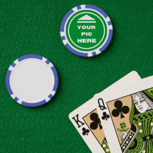 EINFACH! Poker Chips - Blau - kundenspezifisch