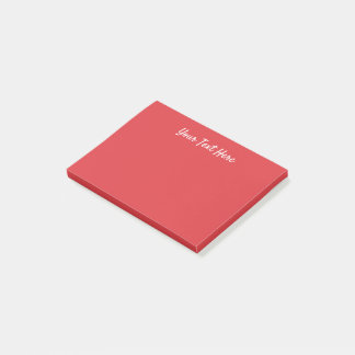 Einfach Poppy solide rot Post-it Klebezettel
