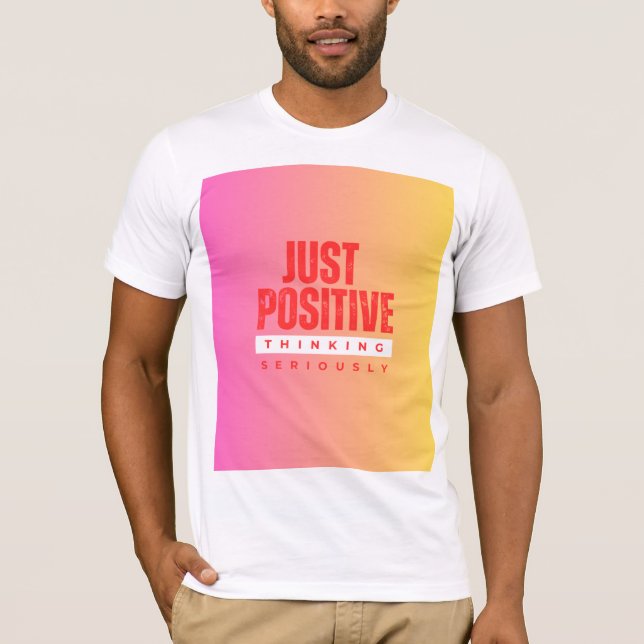 EINFACH POSITIVES DENKEN ERNST T-Shirt (Vorderseite)