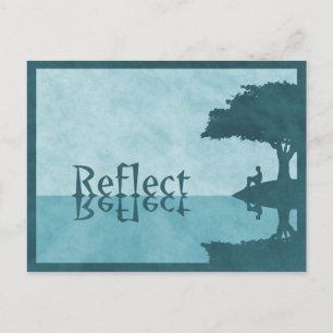 Einfach Postkarte reflektieren