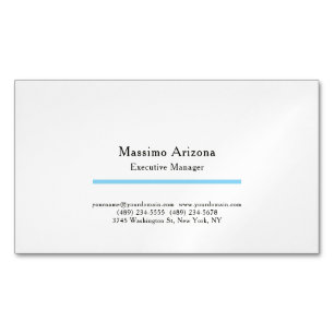 Einfach Professionell Modern Minimalistisch Magnetische Visitenkarte