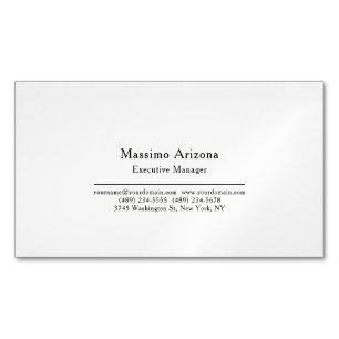 Einfach Professionell Modern Minimalistisch Magnetische Visitenkarte