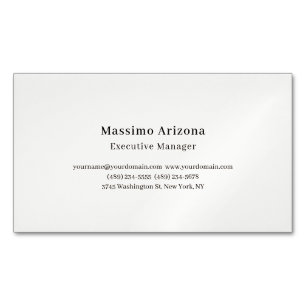 Einfach Professionell Modern Minimalistisch Magnetische Visitenkarte