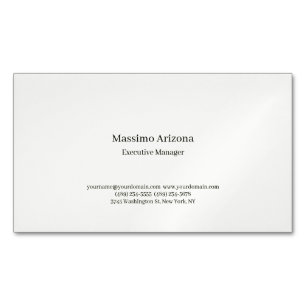 Einfach Professionell Modern Minimalistisch Magnetische Visitenkarte