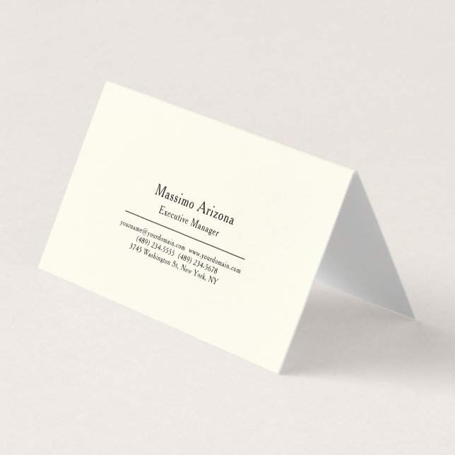 Einfach Professionell Modern Minimalistisch Visitenkarten (Vorderseite)