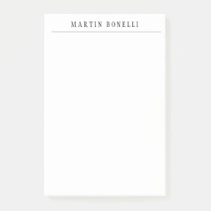 Einfach Professionell Schwarz & Weiß Minimalistisc Post-it Klebezettel
