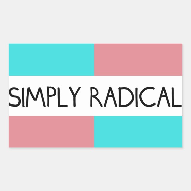 Einfach Radical Flag Sticker (Vorderseite)