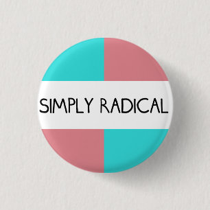 Einfach radikaler runder Knopf Button
