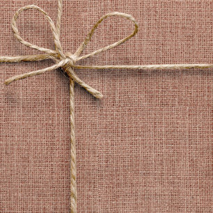 Einfach Realistisch Jute Rustikal Weiblich Rosenro Geschenkpapier