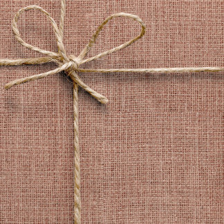 Einfach Realistisch Jute Rustikal Weiblich Rosenro Geschenkpapier