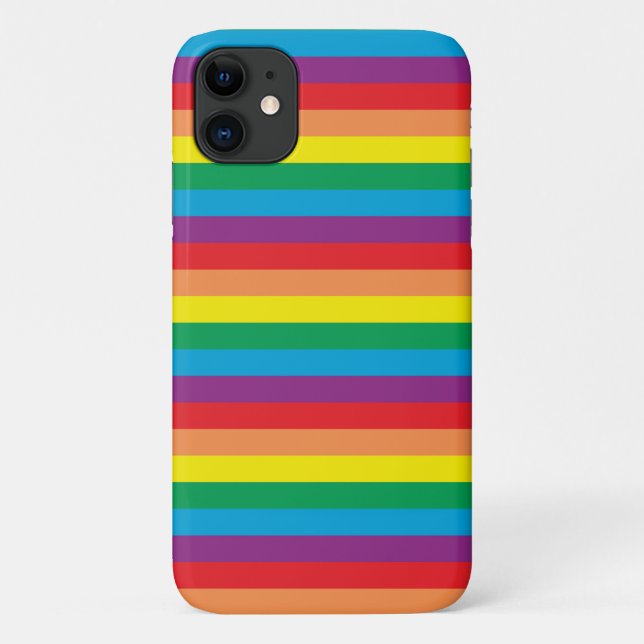 Einfach Regenbogenmuster Case-Mate iPhone Hülle (Rückseite)