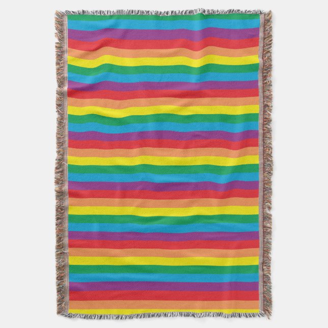 Einfach Regenbogenmuster Decke (Vorderseite Vertikal)