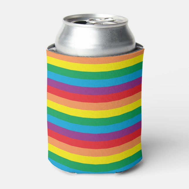 Einfach Regenbogenmuster Dosenkühler (Kanne Vorderseite)