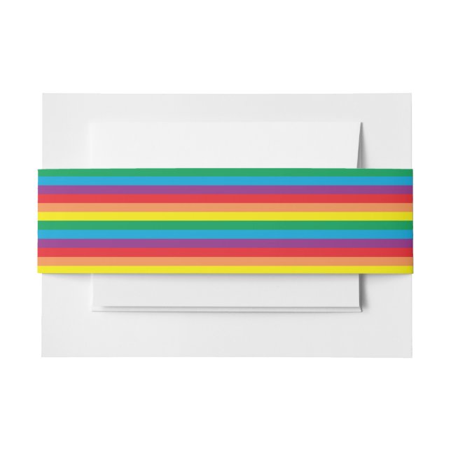 Einfach Regenbogenmuster Einladungsbanderole (Vorderseite Beispiel)