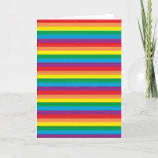 Einfach Regenbogenmuster Karte