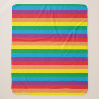 Einfach Regenbogenmuster Sherpadecke