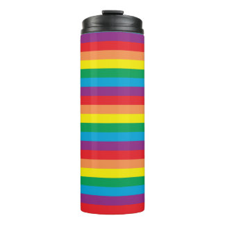Einfach Regenbogenmuster Thermosbecher