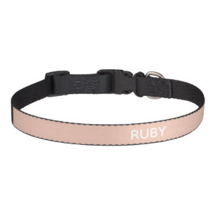 Einfach rosa individuelle Name Hundehalsband Haustierhalsband