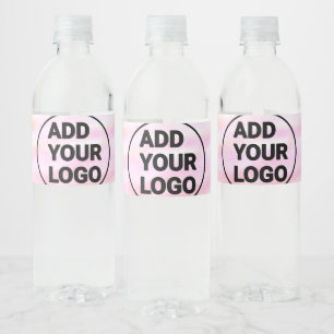 Einfach rosa minimale Aquarellfarbe Logo-Gesellsch