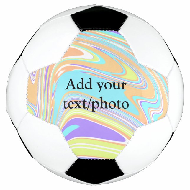 Einfach rosa orange gelb abstrakter Name Fußball (Vorderseite)