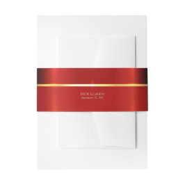 Einfach rot einladungsbanderole