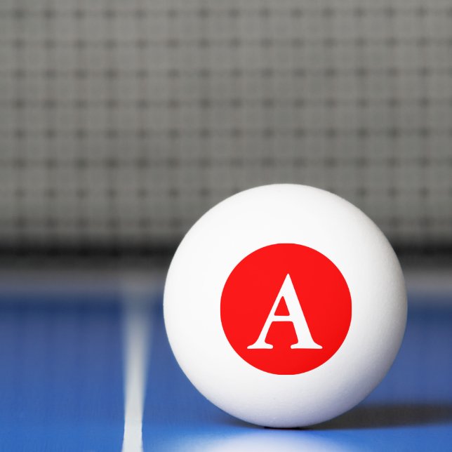 Einfach Rot-Solid-Farbe Tischtennisball (Netto)