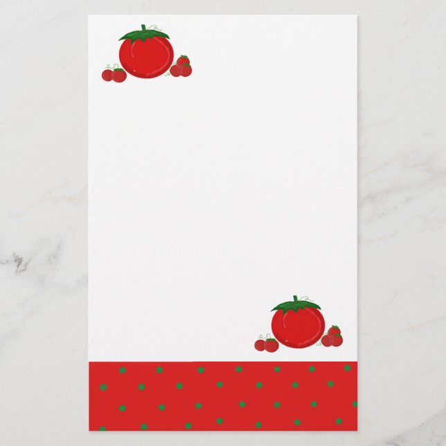 Einfach rote Tomaten Briefpapier (Vorderseite)
