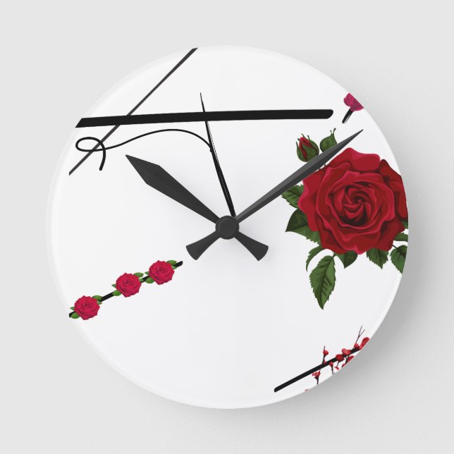 einfach  runde wanduhr (Vorderseite)