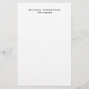 Einfach Sauber Elegant Modern Minimalistisch Schwa Briefpapier