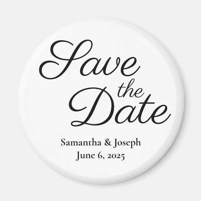 Einfach Save the Date Magnet (Vorne)