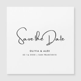 Einfach Save the Date Magnetkarte