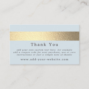 Einfach schick Gold Foil Streifen Minimalistisch D Visitenkarte