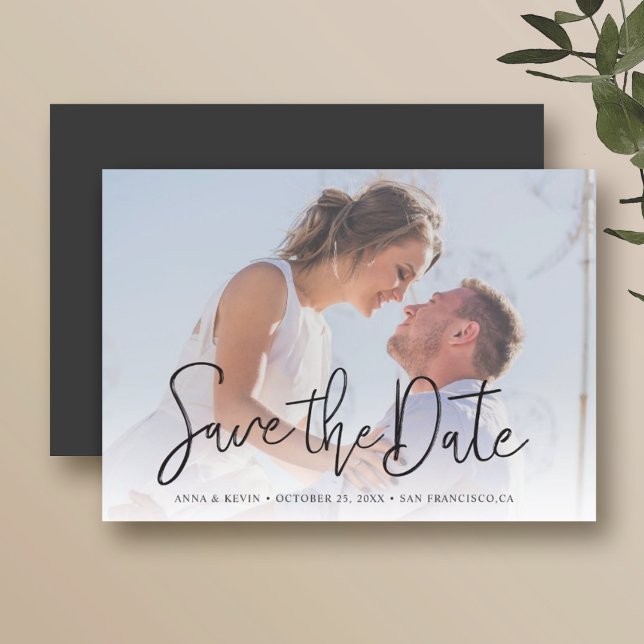 Einfach Schicke Foto-Magnet-Save-the-Date-Einladun Magneteinladung (Von Creator hochgeladen)