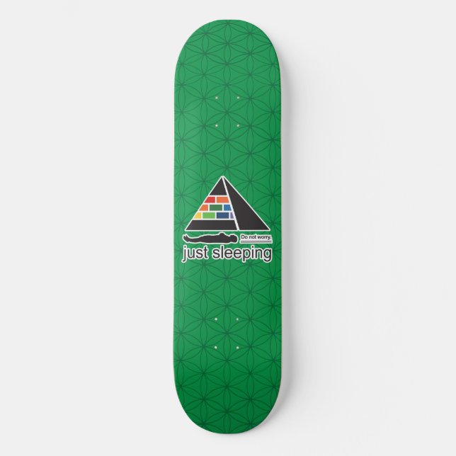 einfach schlafen skateboard (Vorderseite)
