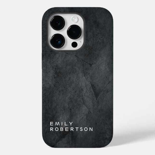 Einfach Schlicht Grau Trendy Moderne Minimalistisc Case-Mate iPhone 14 Pro Hülle (Rückseite)