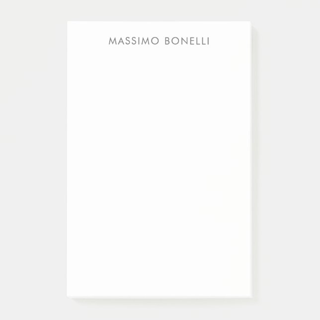 Einfach schlicht modern elegant post-it klebezettel (Vorderseite)