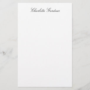 Einfach schlichte kreative stilvolle moderne Weiße Briefpapier