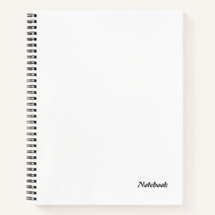 Einfach Schlichter, individualisierbarer Name Notizbuch