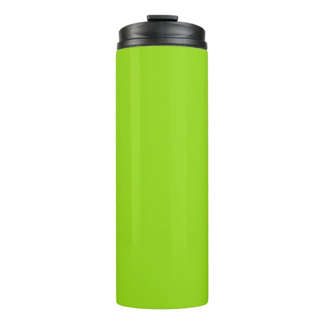 Einfach schlichtes Grün Thermosbecher (Vorderseite)