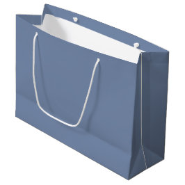 Einfach schlichtes Schieferblau in Vollfarbe Große Geschenktüte