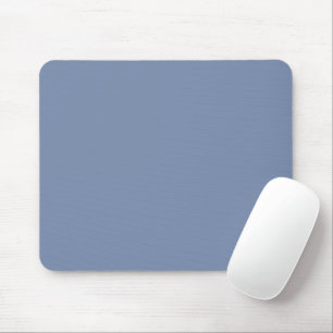 Einfach schlichtes Schieferblau in Vollfarbe Mousepad
