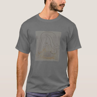 Einfach schöne, moderne Kunst, Frau mit Hut, Sketc T-Shirt