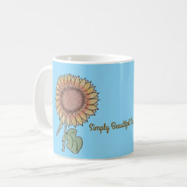 Einfach schöne Sonnenblume Kaffeetasse