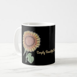 Einfach schöne Sonnenblume Kaffeetasse