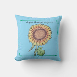 Einfach schöne Sonnenblume Kissen